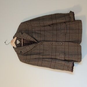 L.L. Bean | Wool and Cashmere Blend Houndstooth Blazer